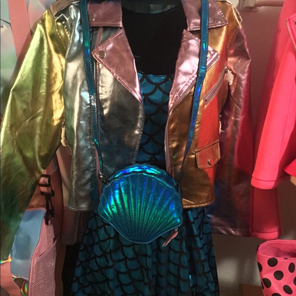 Shine ON in UR beautiful multicolored Moto style METALLIC COAT RARE RARE ONLY 1